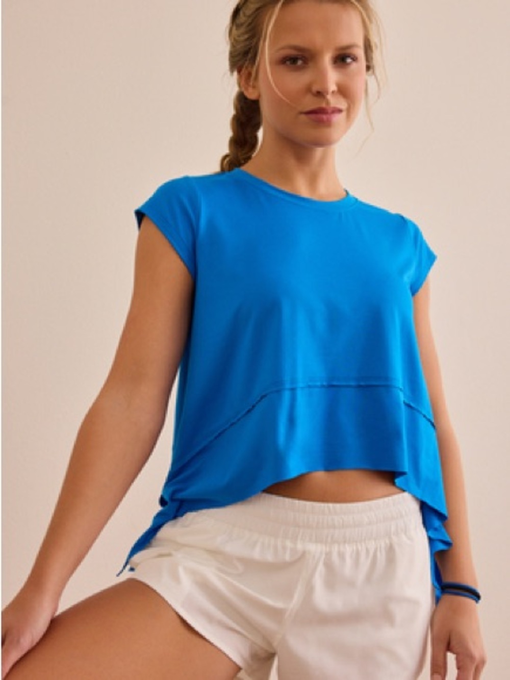 Short Sleeve Asymmetrical Top